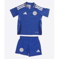 Leicester City Domáci Detský futbalový dres 2024-25 Krátky Rukáv (+ trenírky)